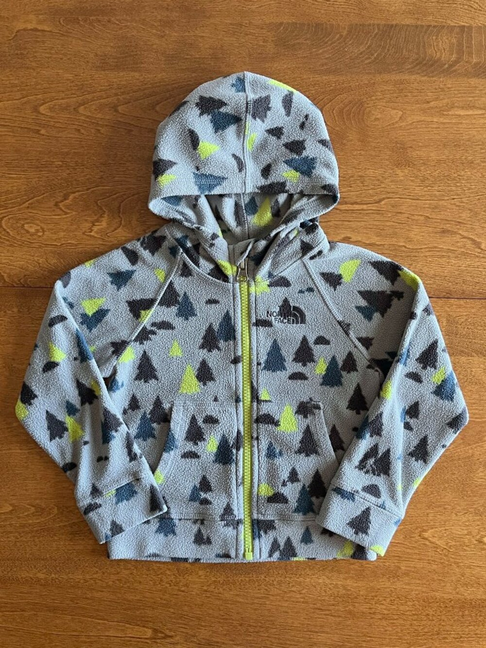The North Face gray forest fleece hoodie 2T